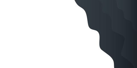 Abstract background black gradient for presentation design. Modern vector Illustration with wave effect. Suit for business, corporate, institution, conference, party, festive, seminar, and talks.