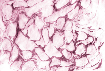 Texture background watercolor paper with pink streaks of paint