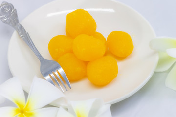 Dessert set take photo  in studio