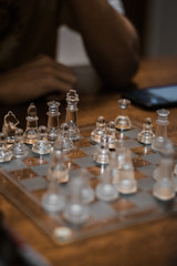 juego de ajedrez de cristal