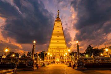 Pagoda at Phrathat Nong Bua Temple in Ubonratchatani.Thailand