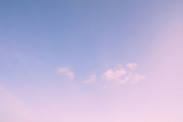 light blue and pink sky at dawn