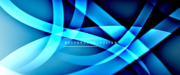 Dynamic trendy fluid color gradient abstract background with flowing wave lines. Vector Illustration