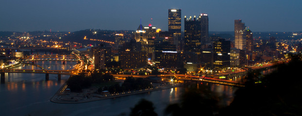 Naklejka premium city at night