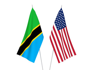 America and Tanzania flags