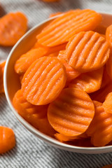 Raw Orange Organic Carrot Chips