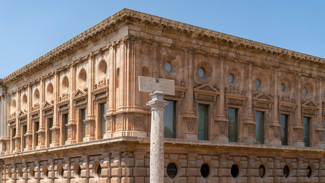 Alhambra, Facade Of The Museum Of Fine Arts Of Granada, Spain