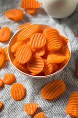 Raw Orange Organic Carrot Chips