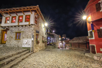Majestic evening view of Mostar old  town.