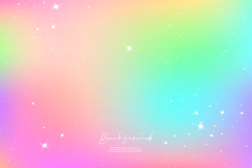 Unicorn Sky Colorful Gradient 03