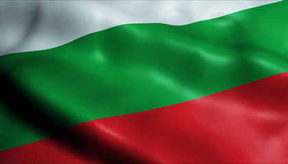 3D Waving Colombia City Flag of Betulia Closeup View