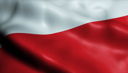 3D Waving Colombia City Flag of San Carlos Closeup View