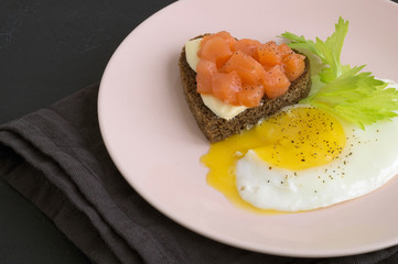 romantic Breakfast for Valentine's day.