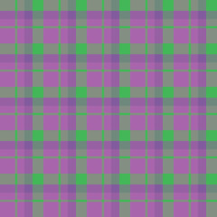 Seamless pattern in creative bright violet and green colors for plaid, fabric, textile, clothes, tablecloth and other things. Vector image.