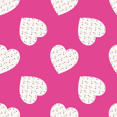 Frame in the form of a heart from watercolor hearts on a pink background. Use for valentines day, wedding invitations, birthdays, menus and decorations