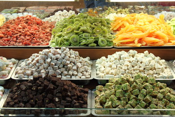 Dried fruit at Spice Market in Istanbul