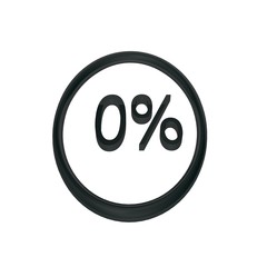 Isolated 3D illustrations. The blaсk symbol in circle  on a white  background. Abstraction.