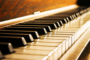 Gold Piano Keys
