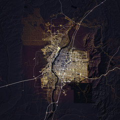Map Albuquerque city. New Mexico - 318666636