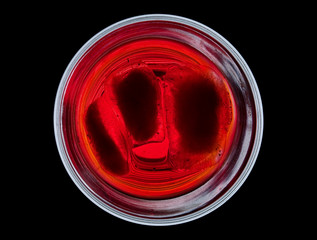 red drink alcohol enjoyment glass ice cool summer black