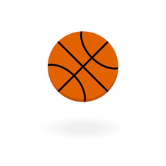 Fototapeta premium illustration of a basketball ball