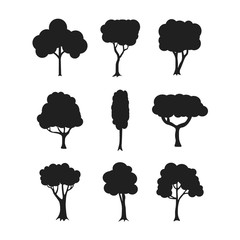 Tree icon set