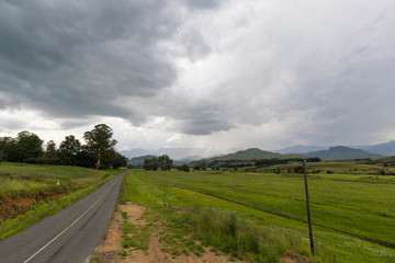 Clouds and rain on the Drakensberg