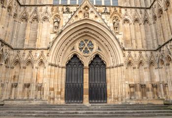 Fototapeta na wymiar Doors of York Minster.