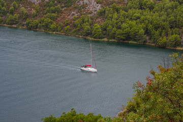 Boat on the croatian river