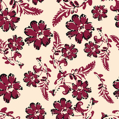 Fashionable pattern in small flowers.  - 318680026