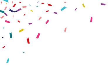 Color Vector Confetti Pattern. 