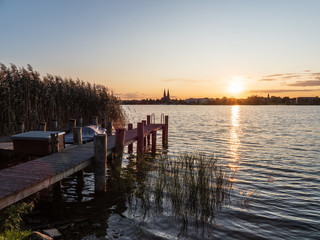 Naklejka premium Ruppiner See lake in Brandenburg, Germany.
