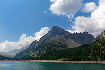 Devero lake in Alpe Devero, Italy.