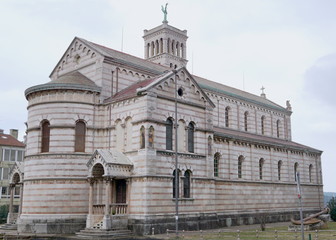 Obraz premium Lady of the Sea Church in the Croatian town of Pula. The history of this church goes back to the rule of the Austro-Hungarian monarchy