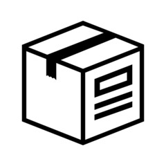 Container vector icon. Delivery illustration sign.  Packaging symbol.