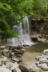 Waterfall park Ontario rock glen