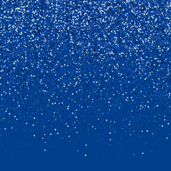 White Starry Holiday Vector Design. 