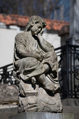 Naklejka premium Angel statue in Bernardine cemetery in Vilnius