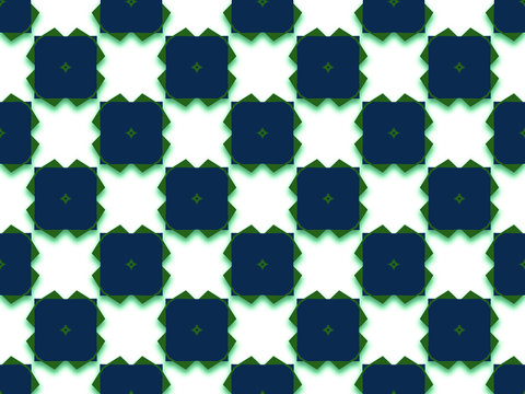 Background seamless pattern from the dark blue and green square bricks. Geometric design template with symmetric rectangle ornament. relevant backdrop for tile, ceramics, textile, advert, cloth, linen