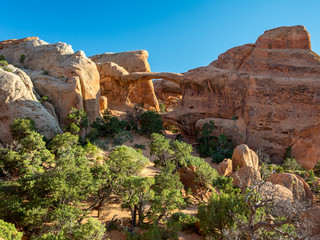 Fototapeta premium Double O Arch in Arches National Park Utah USA