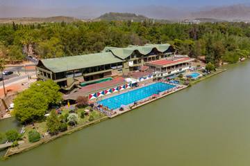 Naklejka premium Mendoza, Argentina - January 9, 2020: The Mendoza de Regatas Club in Mendoza city, Agentina.