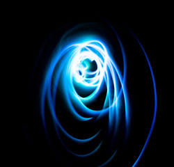 light, glare, trace, curve, line, night lights, abstraction, flash, glow