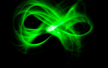 Obraz premium light, glare, trace, curve, line, night lights, abstraction, flash, glow