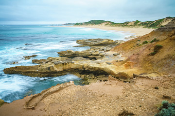 coast at great ocean road, victoria, australia