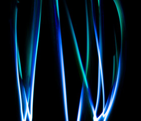 light, glare, trace, curve, line, night lights, abstraction, flash, glow