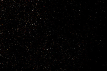 Coffee Color Grain Texture Isolated on Black Background. Chocolate Shades Confetti. Brown Particles. Digitally Generated Image. Vector Illustration, EPS 10.