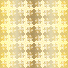 gold white vector seamless fretwork pattern