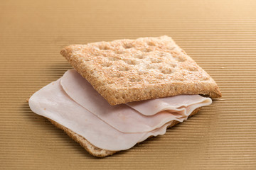 ham ham sandwich with whole wheat bread