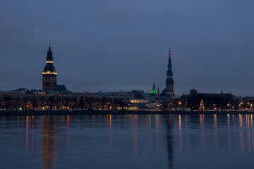 Panorama of Old Riga, Latvia