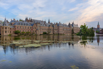 Fototapeta na wymiar The Binnenhof Complex In The Hague, Netherlands